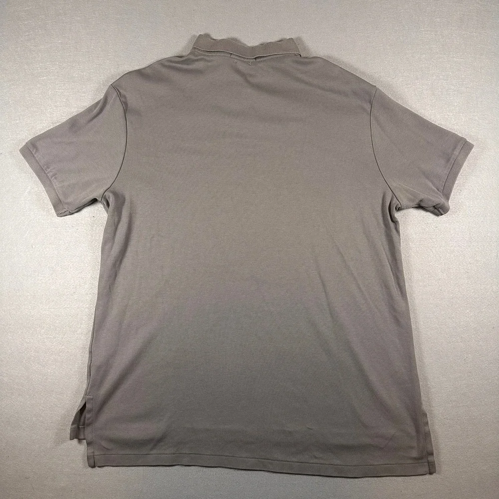 Polo Ralph Lauren Polo Shirt Mens XL Gray Custom Fit Cotton Short Sleeve Pony‎